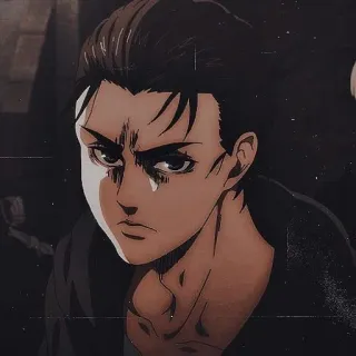 ｡∘˚˳°EREN JAEGER∘˚˳°｡ @anime_sticks :: @fStikBot telegram stickers