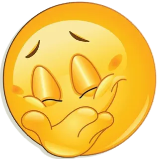 ☺️ Emoji, Beijo, Rosto, Amarelo, Expressão telegram sticker