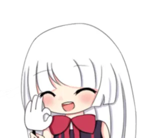 👌 Anime, Mädchen, Chibi, Niedlich, OK-Zeichen telegram sticker