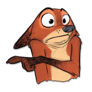 👈 Nick Wilde Zootopia raposa, desenho animado, zootopia, nick wilde, disney telegram sticker