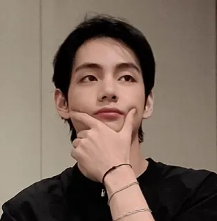 🤔 persona, uomo, maschio, ritratto, faccia, coreano, cantante telegram sticker