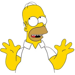 😋 Homer Simpson The Simpsons Homer Simpson, Simpsons, Cartoon, lustig, verwirrt, gelb, animiert telegram sticker