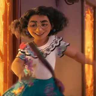 😌 Mirabel Madrigal Encanto Мультфильм, Дисней, Энканто, Мирабель Мадригаль, Персонаж telegram sticker