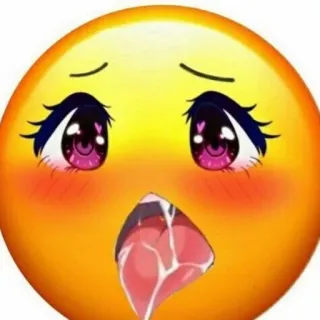 🤤 Emoji, Sorrisetto, Divertente, Espressione, Meme, Lol telegram sticker