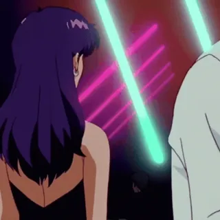 🌸 Anime, Misato, Néon, Ville, Lumières whatsapp sticker