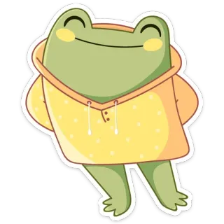 ☺️ katak, binatang, kartun, imut, senang, kawaii, stiker telegram sticker