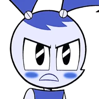 😰 Jenny Wakeman My Life as a Teenage Robot Dessin animé, Robot, En colère, Jenny Wakeman, Ma vie de robot adolescente telegram sticker