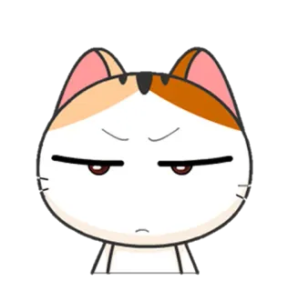 😠 gato, animal, dibujo animado, pegatina, lindo, enojado telegram sticker