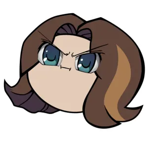 😺 Anime, Manga, Cartoon, Colère, Froncement de sourcils telegram sticker