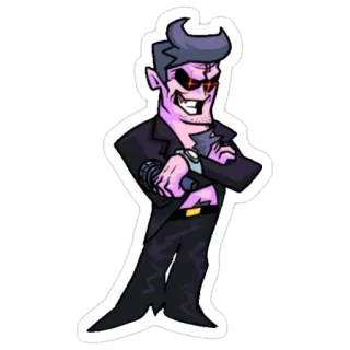 😈 Daddy Dearest Friday Night Funkin' fnf, friday night funkin, daddy dearest, video game, character whatsapp sticker