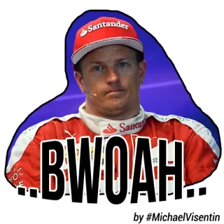 😶 Kimi Räikkönen BWOAH Kimi Räikkönen, Fórmula 1, Corrida, Automobilismo, BWOAH telegram sticker