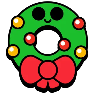 🎄 guirlanda de natal, feriado, decoração, celebração, festivo, laço, enfeites whatsapp sticker