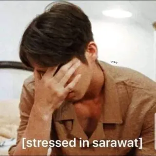 🤦‍♀️ Sarawat stressed in sarawat stressé, sarawat, facepalm, triste, inquiet telegram sticker