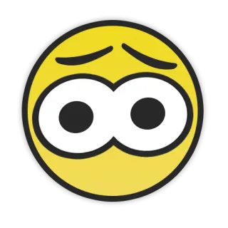 😩 emoji, sad, eyes telegram sticker