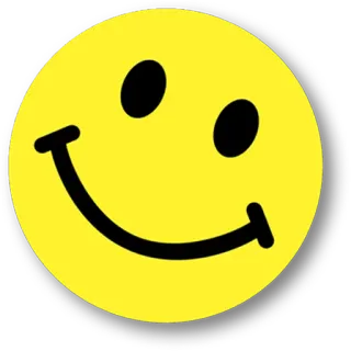 🙂 smiley, emoji, feliz, amarelo, rosto telegram sticker