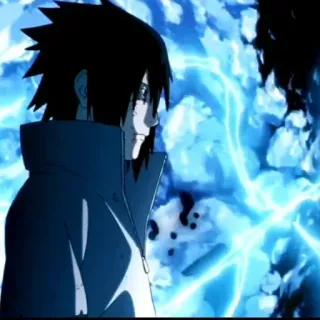 🎧 Sasuke Naruto anime, Sasuke, Naruto, lightning, uchiha telegram sticker