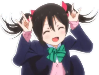 🤘 Nico Yazawa Love Live! Anime, Dibujos animados, Lindo, Chica, Idol, Kawaii telegram sticker