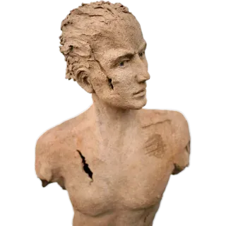 😒 sculpture, statue, art, male, bust telegram sticker