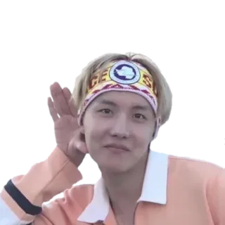 👂 person, mann, stirnband, kpop, sänger, interpret telegram sticker
