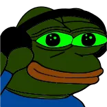 🎧 Pepe the Frog pepe, grenouille, casque audio, mème internet, dessin animé, personnage, mème whatsapp sticker