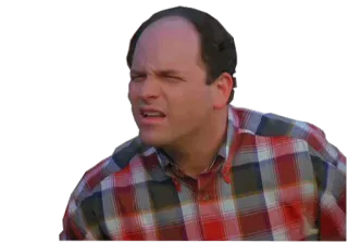 😉 George Costanza Seinfeld gracioso, serie de tv, sitcom, personaje, george costanza whatsapp sticker
