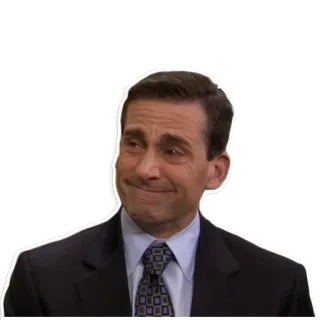 🥲 Michael Scott The Office serie de tv, comedia, michael scott, the office telegram sticker