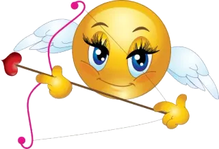 🏹 emoji, cupid, wings, bow, arrow, love, valentine's day whatsapp sticker