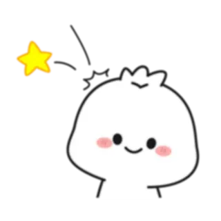 😊 lindo, kawaii, pegatina, dibujo animado, personaje, mascota whatsapp sticker