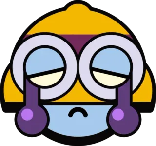 😔 Emoji, Triste, Piangere, Cartone animato, Espressione, Emozione whatsapp sticker