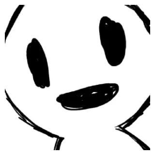 〰 personnage, minimaliste, dessin animé, dessin, simple, illustration telegram sticker