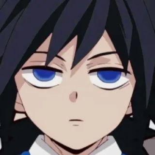 🌊 Giyu Tomioka Demon Slayer Аниме, Клинок, рассекающий демонов, Гию Томиока, Манга, Серьезный, Томиока, Гию telegram sticker
