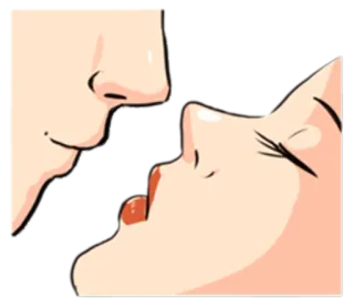 😘 亲吻, 情侣, 爱, 浪漫, 喜爱 whatsapp sticker