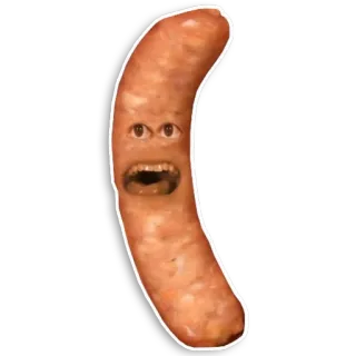 ✌ salsiccia, cibo, antropomorfo, parlante telegram sticker