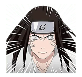 👁 Neji Hyuga Naruto anime, manga, naruto, ninja, hyuga, neji, sticker, byakugan telegram sticker