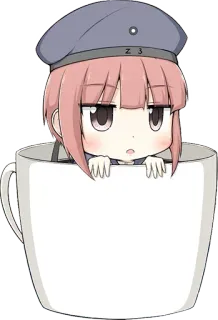👀 Z3 Anime, Mono, Personaje, Pegatina, Kawaii telegram sticker