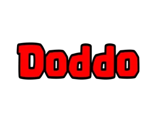 ❤ Doddo testo, rosso, nero telegram sticker