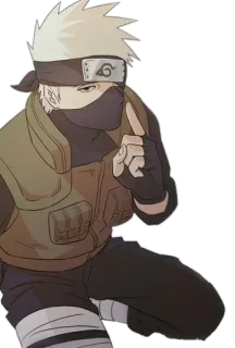 🤫 Kakashi Naruto kakashi hatake, naruto, anime, ninja, charakter, manga whatsapp sticker