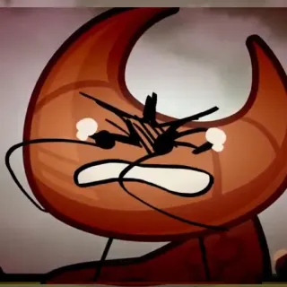 😭 enojado, dibujos animados, expresión, personaje whatsapp sticker