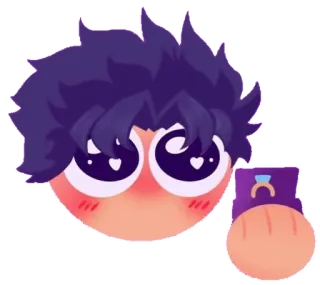 😍 Emoji, Proposta di matrimonio, Amore, Romanticismo, Anello, Fidanzamento telegram sticker