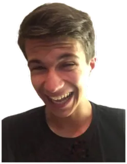 😂 человек, мужчина, улыбающийся, лицо, портрет, счастливый whatsapp sticker