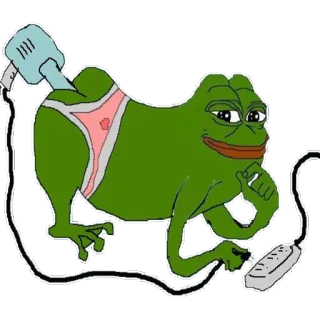 🔌 Pepe the Frog pepe, frog, meme, internet meme whatsapp sticker