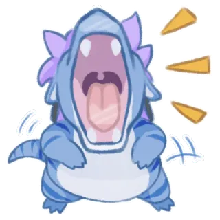❗ AH 生き物, モンスター, ステッカー, かわいい, マンガ, 動物 telegram sticker