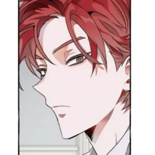 🥀 red hair, anime, male, character, art telegram sticker