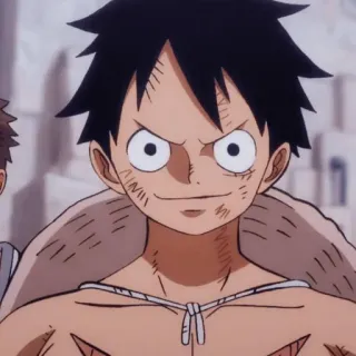 😴 Monkey D. Luffy One Piece anime, one piece, luffy, monkey d luffy, topi jerami, bajak laut, kartun telegram sticker