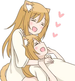 ☺️ Anime, Garota gato, Fofo, Desenho animado, Adesivo telegram sticker