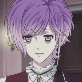 🧸 Laito Sakamaki Diabolik Lovers anime, vampire, purple hair, Diabolik Lovers, Laito Sakamaki telegram sticker