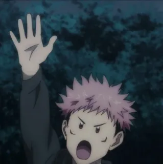 🙋‍♂ Yuji Itadori Jujutsu Kaisen Anime, Jujutsu Kaisen, Yuji Itadori, Personaggio, Manga telegram sticker