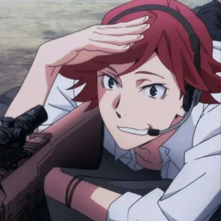 🍧 Anime, Sniper, Senjata, Karakter, Militer telegram sticker