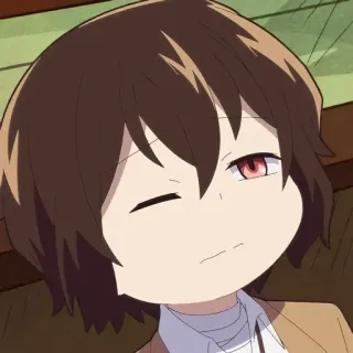 🕴 Anime, Manga, Cartoon, Chibi, Zwinkern whatsapp sticker