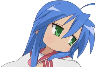 😶 Konata Izumi Lucky Star Anime, Lindo, Chica, Kawaii, Lucky Star telegram sticker